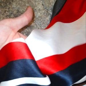 Red white and blue scarf
